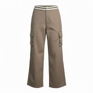 Women's Straight Leg Tan Cargo Pants